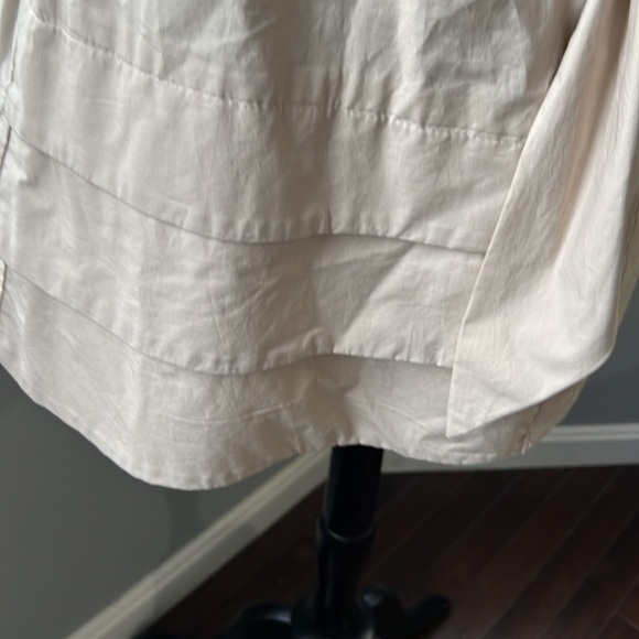 Aqua Khaki Button Down with Tiered Layered Look Dress! - Picture 4 of 8